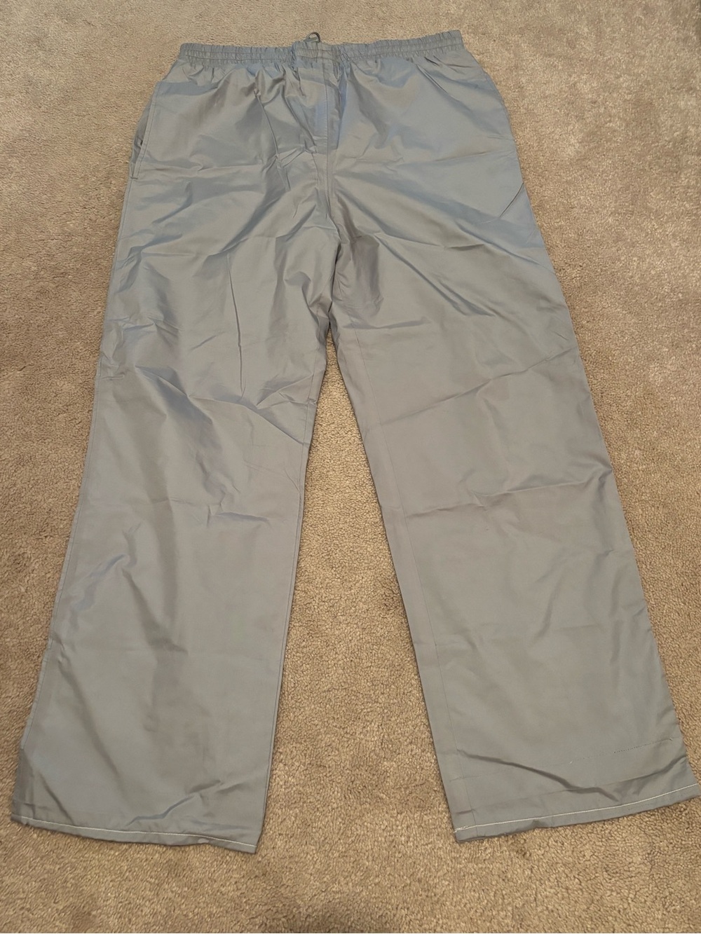 Vintage Profile Gore-Tex Men's Small Light Gray Elastic Waist Pants Waterproof